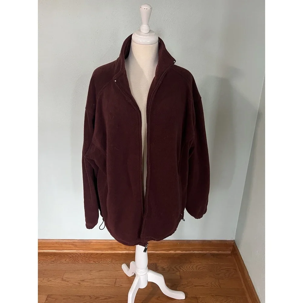 Winners Full Zip Fleece Jacket Cozycore Streetwear Southern Layering Sz‎ L